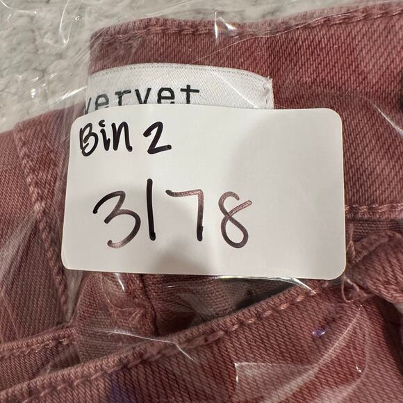 LOVERVET Women's Tummy Control Crop Straight Jeans Size 16W In Burgundy - Picture 14 of 14